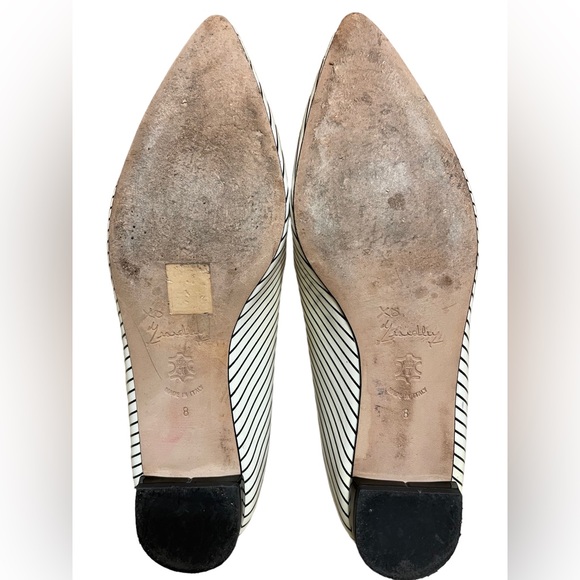 Marchez Vous Stripe Ballet Petra Flats - Picture 8 of 8